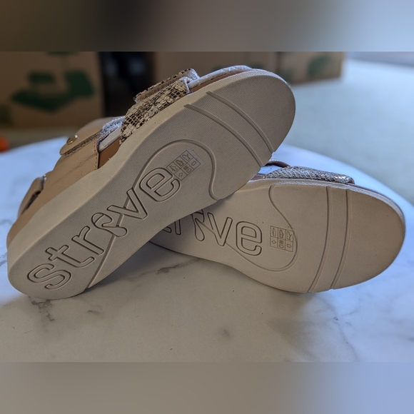 Strive Riviera Sandals- Almond/Snake Metallic, Size 8 (EU 39) - Picture 5 of 5